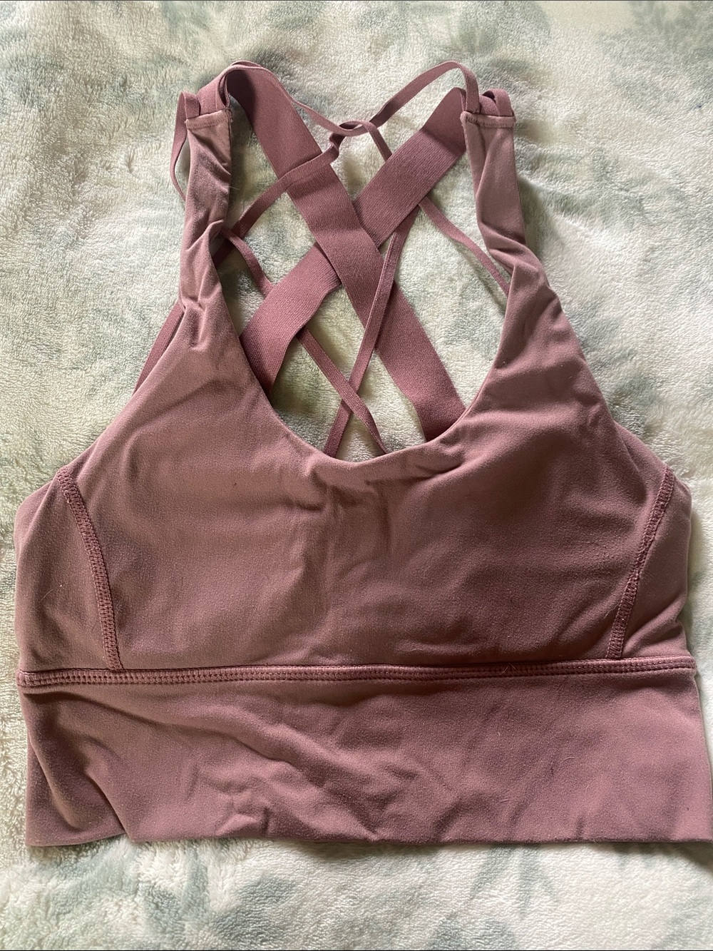 Balance Athletica Pink Crisscross Back Sports Bra